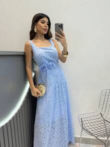 LEZZE DRESS - 藍色 - 查看 1