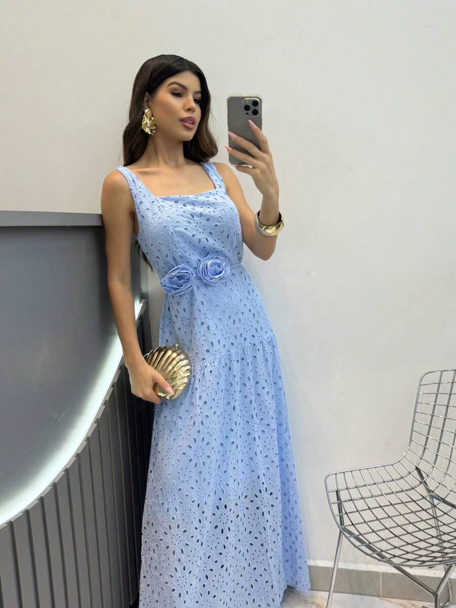 LEZZE DRESS - 藍色 - 查看 1