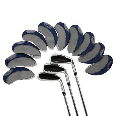 Coprimazza da Golf in Ferro con Finestre per Visualizzazione Chiara, Confezione da 10 Coprimazza da Golf in Neoprene Compatibile con Ping, Taylormade, Cobra