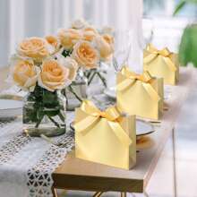 20pcs 11.5x4.5x10cm Mini Paper Bags With Customized Letters & Texts, White, Brown, Gold, Suitable For Packaging Small Gifts Like Chocolates, Candies, Soaps, Essential Oil Soaps, Handicrafts. Suitable For Various Festivals, Parties, Weddings, Anniversaries, Or Small Business Product Packaging. Stylish, Adorable, High-Quality Custom, Personalized, Unique Ideal Gifts For Her Boyfriend, Girlfriend, Dad, Mom, Family, Friends, Son, Daughter, School Students, Kids For Anniversaries, For Birthdays School, Office, Home