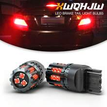 XWQHJW 2x XWQHJW 7443 7440 Brake Tail Stop Light Red Flash Strobe Blinking LED Bulbs US