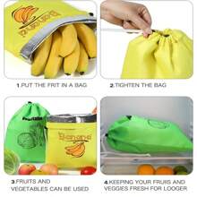 1/3pcs Banana Storage Bags, Vegetable Freshness Bags, Ripening Prevention, Banana Storage & Preservation Bags, Lightweight And Convenient Banana Bags And Lettuce Bags, Washable, Kitchen Supplies, Kitchen Tools, Most Affordable Items