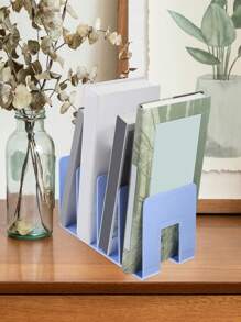 Desktop Bookshelf Fixed Storage Tool For High School Student Books And Shelves, Children's Shelves And Storage Shelves. - Blue - View 6