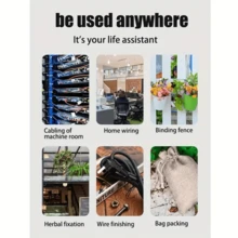 100 件装 16 英寸强力尼龙塑料电缆扎带，自锁，高强度，3.6 毫米/4.8 毫米/7.6 毫米宽，黑色紧固件电缆扎带