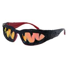 1 Pc Personal Designer Wrap Around Fashion Men Fashion Glasses Oval Vintage Punk Street Fashion Glasses For Women Outdoor Sport Party Shades Stylish Eyeglasses Halloween Looks Street Style And Suit For Sweater Jacket Sweatshirt Hoodie Leather Pants And Cargo Pants