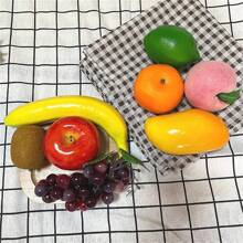 1/3/6/9个仿真水果假苹果梨芒果猕猴桃橙子葡萄桃芒果香蕉柠檬仿真模型摄影道具展示逼真家居餐桌装饰