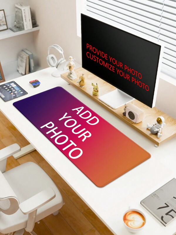 Tappetino per mouse personalizzabile per uso ufficio, 70 cm * 30 cm, è possibile aggiungere le proprie foto per creare un tappetino per mouse personale