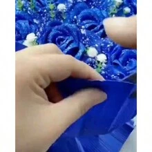 25码编织缎带，适用于钩编、帽子、编织、婚礼蛋糕、礼品包装、DIY、场景装饰、节日装饰、房间装饰、窗户装饰、走廊装饰、办公室装饰、圣诞节家居装饰。多款式涤纶丝带，适用于DIY、玫瑰花材料、礼品包装缎带、婚礼和派对蝴蝶结 - 通用节日用途，无需电池或电力，无需羽毛。 - 1卷 - 查看 8