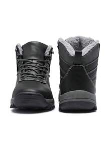 أحذية شتوية جديدة للرجال، أحذية منزلية شتوية للأزواج، أحذية عملية للرجال بطراز شارع رجعي، أحذية شتوية سميكة ودافئة مانعة للانزلاق ومريحة عالية الكعب، أحذية مشي رجالية مناسبة للمراهقين للاستخدام الصيفي العادي أو الرياضة في الخارج أو السفر للعطلات أو هدايا عيد الميلاد أو إكسسوارات ملابس التخرج - متعدد الألوان - مشاهدة 6