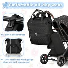 Baby Changing Bag Backpack Multifunction Nappy Bag With Portable Changing Mat Baby Diaper Bags Large Travel Pram Bag For Mom, School Backpack