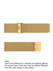 1条时尚金色米兰金属表带,适用于20mm/22mm不锈钢表带,适用于三星智能手表,兼容三星Galaxy Watch 3(42mm/46mm)、Galaxy Active 2(40mm/44mm)、Watch GT2、Galaxy Watch 6(40mm/44mm)、Galaxy Watch 4/5/6/7(40mm/44mm)、Watch 4/6 Classic(42mm/46mm/43mm/47mm)以及Galaxy Watch 5 Pro(45mm)。 - 金色 - 查看 3