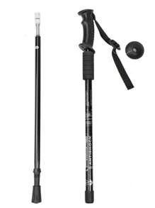 Un bastón de senderismo con mango recto, bastón de senderismo al aire libre, diseño retráctil plegable multiusos ultra ligero, adecuado para hombres, mujeres, personas mayores, senderismo, escalada, que hace que la exploración sea talla grande fácil, adecuado para altura de 150 cm a 195 cm