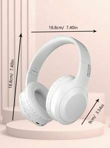 AKKHOO 超長續航的包耳式無線耳機,適合電競遊戲 - 白色 - 查看 9