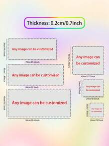 A Customizable Mousepad For Office Use, 24cm*20cm,You Can Add Your Photos To Make Your Own Personal Mousepad
