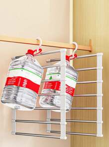 1pc Space-Saving Foldable Pants Rack Multi-Functional Pants Hanger Ladder Hanging Pants Folding Pants Hanger Stainless Steel Pants Hanging Pants Clip Multi-Layer Non-Marking Storage Hanging Pants Changeableness Steel Trouser Organizer, Suitable For Jeans, Leggings And Pants Dress Pants Shoes Jeans Boots Skirt,Spring,Minimalist,Summer Tops