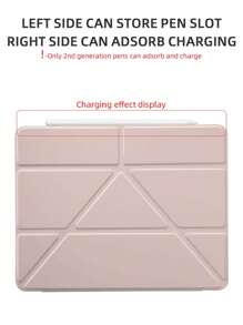 多折式触控笔支架磁性智能保护套，兼容 iPad Mini 4/5/6/Mini 7、9.7、10.2、10.5、Air 4/5、10th、10.9、Pro 11"、Air 11" (M2)、Air 13" (M2)、Pro 11" (M4)、Pro 13" (M4) 2024、12.9"、iPad Air 13" (M3) 2025、iPad Air 11 英寸 (M3) 2025、iPad (A16) 11" 第 11 代 2025