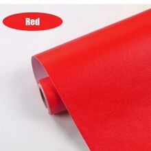 1卷自粘人造革补丁，适用于沙发修补、汽车内饰、皮革床翻新、软硬装饰覆盖——防褪色、强力粘性、耐磨、耐用、抗撕裂、抗拉伸，颜色可选：黑色/棕色/白色/蓝色/橙色