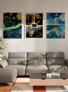 1 Pieza Impresión personalizada de fotos en lienzo - Impresiones en lienzo con tus fotos en arte de pared personalizado para dormitorio, Van Gogh, sala de estar, boda, bebé, mascota, familia, amor, pareja, amigo, imagen, foto, arte de pared enmarcado, regalo de Navidad, regalo para el mejor amigo, regalo familiar, regalo de cumpleaños, regalo para familia/amigo/novia/novio