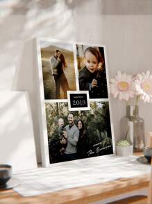 1 Pieza Impresión personalizada de fotos en lienzo - Impresiones en lienzo con tus fotos en arte de pared personalizado para dormitorio, Van Gogh, sala de estar, boda, bebé, mascota, familia, amor, pareja, amigo, imagen, foto, arte de pared enmarcado, regalo de Navidad, regalo para el mejor amigo, regalo familiar, regalo de cumpleaños, regalo para familia/amigo/novia/novio