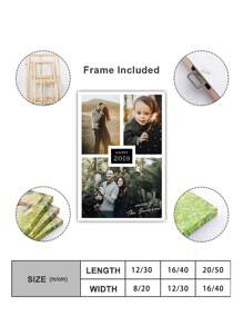 1 Pieza Impresión personalizada de fotos en lienzo - Impresiones en lienzo con tus fotos en arte de pared personalizado para dormitorio, Van Gogh, sala de estar, boda, bebé, mascota, familia, amor, pareja, amigo, imagen, foto, arte de pared enmarcado, regalo de Navidad, regalo para el mejor amigo, regalo familiar, regalo de cumpleaños, regalo para familia/amigo/novia/novio