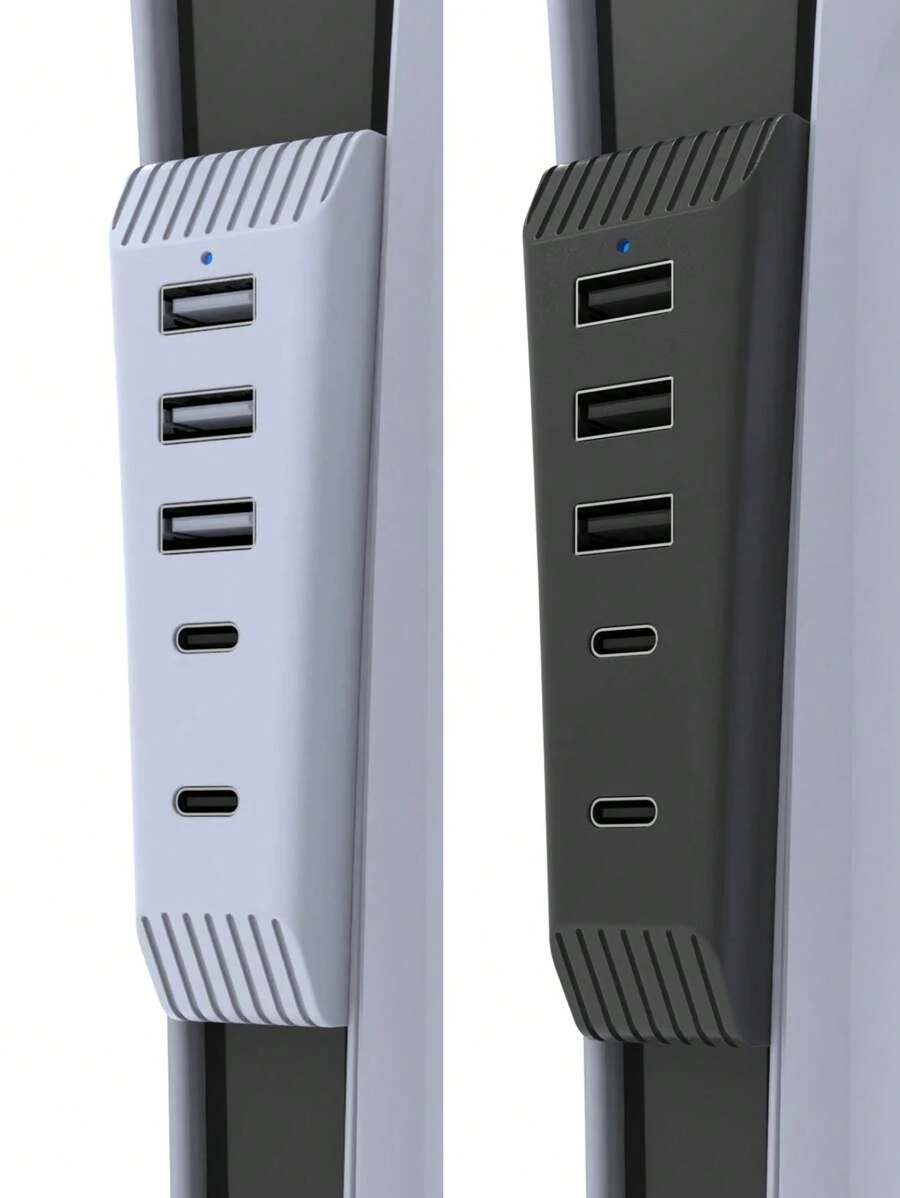 Hub USB para P5 Slim, Expansor de 5 puertos USB y 1 puerto TYPE-C compatible con la consola P5 Slim, en 2 colores