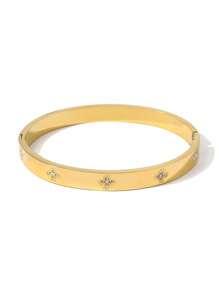 Vòng tay Zirconium Clasp cho nữ trang sức tay bằng thép titan cao cấp - Nhiều màu - Xem 10