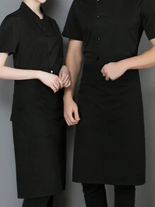 Uniforme de verano de manga corta para chef, diseño completamente transpirable de malla, agradable para la piel y sin sensación de ahogo, unisex, estilo clásico de solapa única, elegante y de moda, chaqueta de chef para catering, panadería, cocina de hotel, restaurante, cafetería, chaqueta de chef personalizada premium