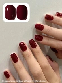 XEIJAYI 1pc 15ml Hawthorn Red Gel Nail Polish Starter Pure Soak Off No Wipe Nail Gel Polish Suitable For All Seasons Valentine's Day Valentines Nails - 紅色 - 查看 2