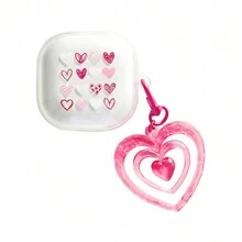 Galaxy Bluetooth Earphone Case Cover, Protective Shock-Proof Anti-Scratch Case Shell, 3pcs Love Design
