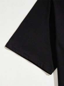 Anime Kurapika HunterXHunter Otaku T-Shirt 100% Cotton Plus Size Yarn 30.1 - 黑色 - 查看 2