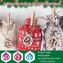 Empty Advent Calendar To Fill 2024, Advent Calendar Bag In 2 Sizes, Fabric Pouch Advent Calendars For Children With Numbering - Multicolor - View 5