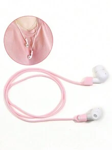 1PC Adhesive Silicone Anti-Lost Rope Compatible With AirPods, For Wireless Earphones, Anti-Dropping Cable