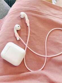 1PC Adhesive Silicone Anti-Lost Rope Compatible With AirPods, For Wireless Earphones, Anti-Dropping Cable