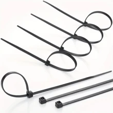 100 件装 16 英寸强力尼龙塑料电缆扎带，自锁，高强度，3.6 毫米/4.8 毫米/7.6 毫米宽，黑色紧固件电缆扎带