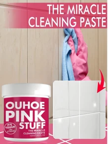 1 Caixa, 1 Pote de Limpador Desengordurante Concentrado, Pasta de Limpeza Suave Multiuso para Cozinha, Banheiro, Casa e Artigos Domésticos. Desengordurante Forte