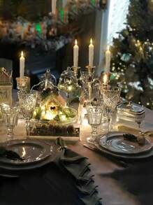 1pc Bullet-Shaped LED Candle Light, For Parties, Gatherings, Bars, Home, Wedding Season, Birthday Party Decor (Excluding Battery) - White - View 6