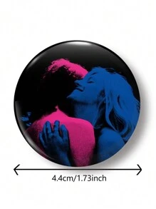 1pc 4.4cm/1.73inch Funny Pattern Pin Badge/Button Pin, Suitable For Clothes, Bags, Backpacks, Fun Gift For Friends And Family - Multicolor - View 2