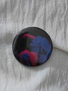 1pc 4.4cm/1.73inch Funny Pattern Pin Badge/Button Pin, Suitable For Clothes, Bags, Backpacks, Fun Gift For Friends And Family - Multicolor - View 8