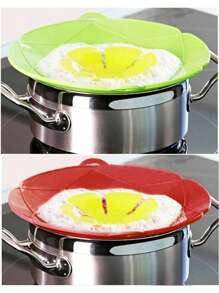 1pc Pot Lid Anti-Overflow Plug Cover, Thickened Silicone Anti-Boiling Protection Cover, Anti-Overflow Cover, Multi-Functional Kitchen Tool