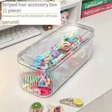 Covered Makeup Organizer, Suitable For Eyebrow Pencils, Eyeshadow Brushes, Luxury Makeup Brushes, Holder, Desktop Brush, Makeup Sponges,For Holiday Beach, Bathroom Collection, Bedroom Collection, Large Capacity