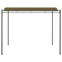 Outdoor Sunshade Awning 9.8x7.9 Feet Lightweight Taupe Fabric UV Resistant Shade Canopy For Patio Garden Beach - 棕色 - 查看 2