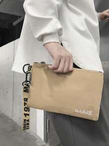 1个腕包，新款简约旅行触感舒适，外观时尚流行，品质优良，拉链闭合，适合工作、购物、娱乐、摄影、户外运动等场合，是送给男友、圣诞节、秋冬季节、感恩节等节日送给男士的理想礼物。便携时尚休闲，适合学生、笔记本电脑、爸爸、男友等场合，也是送给爸爸、朋友的趣味礼物。男士胸包、男士单肩包、男士斜挎包、皮包、单肩包、腰包。 - 卡其色 - 查看 2