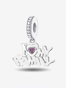 1 Pieza Moda 925 Plata de Ley Serie Ángeles del Amor Encanto Abalorio Adecuado Para Pulseras Brazaletes de Mujer DIY Joyería Elaboración y Equipamientos Diarios Decoración de Joyería Para Niñas, Útiles Escolares Para Estudiantes