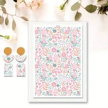 DONQE Flowers And Plants Pattern Print Water Transfer Paper, Making Soft Ceramic Earrings, Double-Sided Water Clay Transfer Stickers DIY Handmade Mold