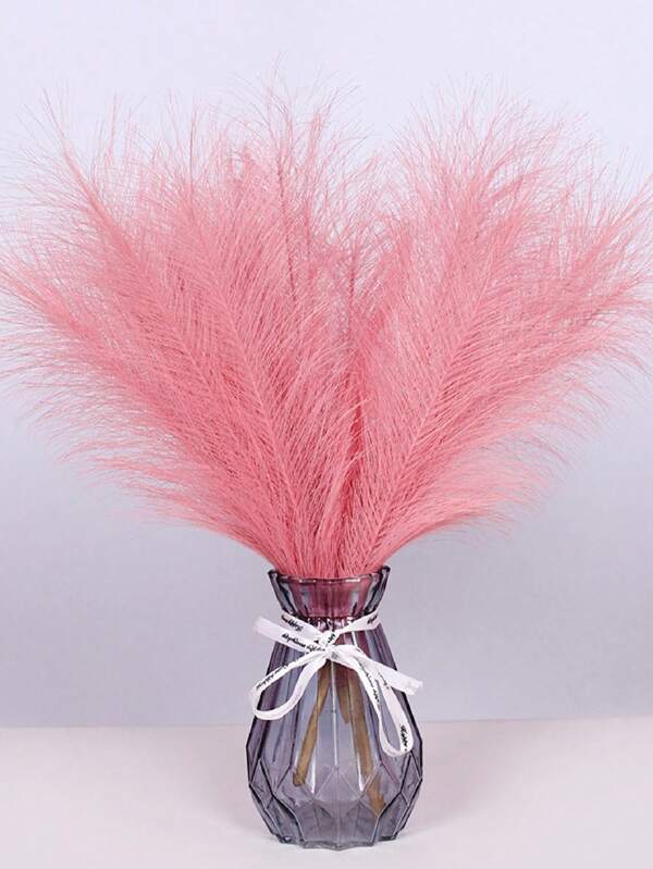 10 pezzi di erba pampa artificiàle rosa, steli finti di erba pampa soffice in colore Blush di 21,6 pollici per riempire i vasi, decorazioni per matrimoni e centrotavola, adatti per la casa e lo stile bohémien