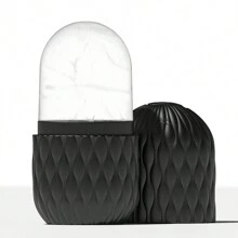 1 件面部冰滚轮，适用于各种自我皮肤护理，冷面冰滚轮面部按摩器，用于收紧毛孔、抗皱、减少浮肿、提高皮肤弹性