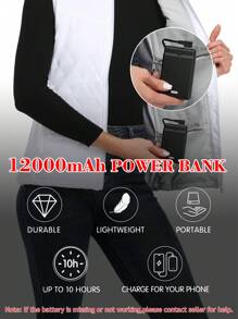 Gifts For Women Men And Friends, Heated Vest For Women With Battery Pack Electric Lightweight Women's Heated Vest Rechargeable Heated Jacket - White - View 5