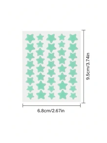 200 Parches para el acné, parches en forma de estrella decorativos para el rostro, calcomanías de estado de ánimo, a prueba de agua y sudor, decoraciones faciales para fiestas, ocultador de imperfecciones, parches para el acné, se envían al azar dos paquetes.