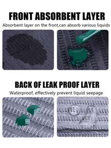 Disposable Pink Black Nail Art Table Mat 3 Lays Waterproof Foldable Clean Pads Tablecloth Cleaning Manicure Napkins,Multifunction Beauty Tattoo Dental Drapes Waterproof Tablecloth Manicure Tool - Multicolor - View 9