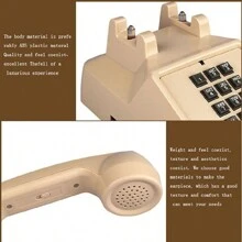 Teléfono fijo vintage mecánico, teléfono fijo retro europeo antiguo para el hogar